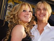 Hilary Duff and Aaron Carter at the premiere of The Lizzie McGuire Movie in 2003 (Image via Getty)